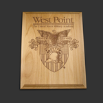 8x10 Red Alder West Point Award Plaque