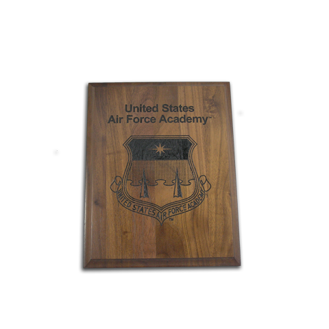 Air Force Academy 4x6 Walnut Plaque 